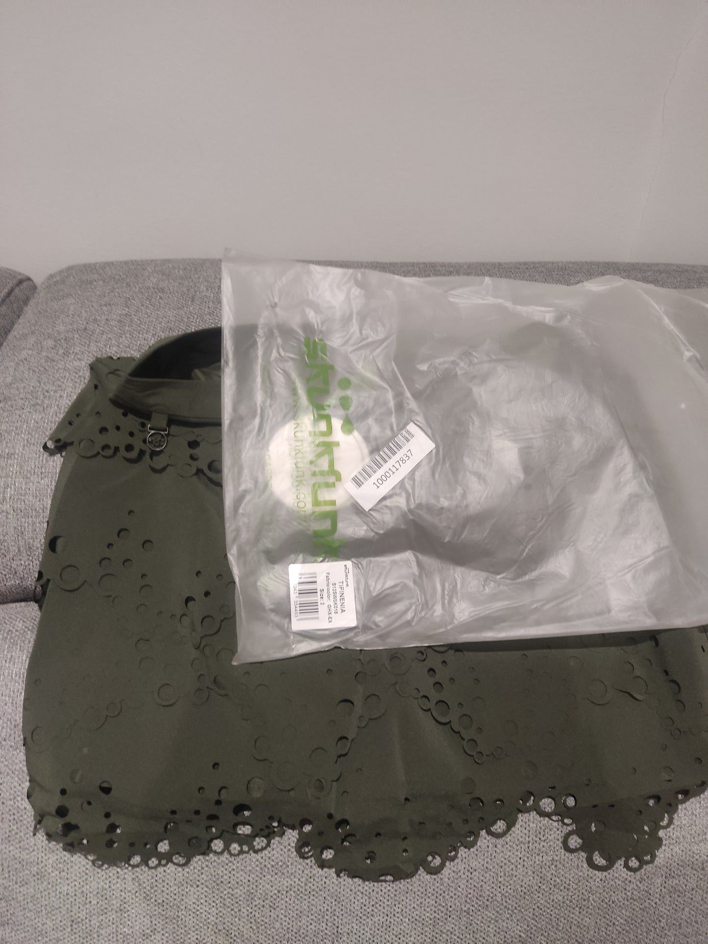 Jupe verte kaki