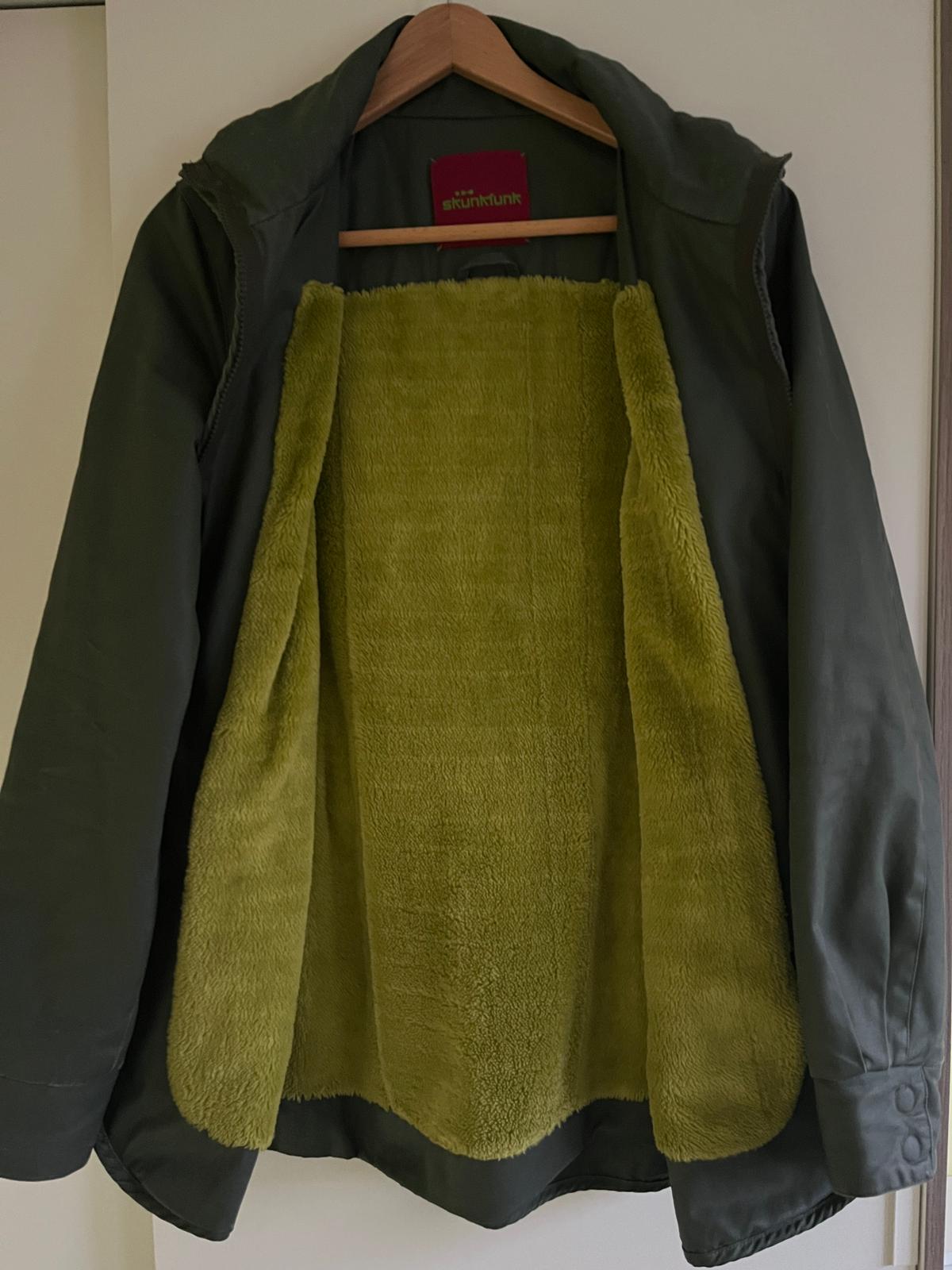 Parka impermeable verde