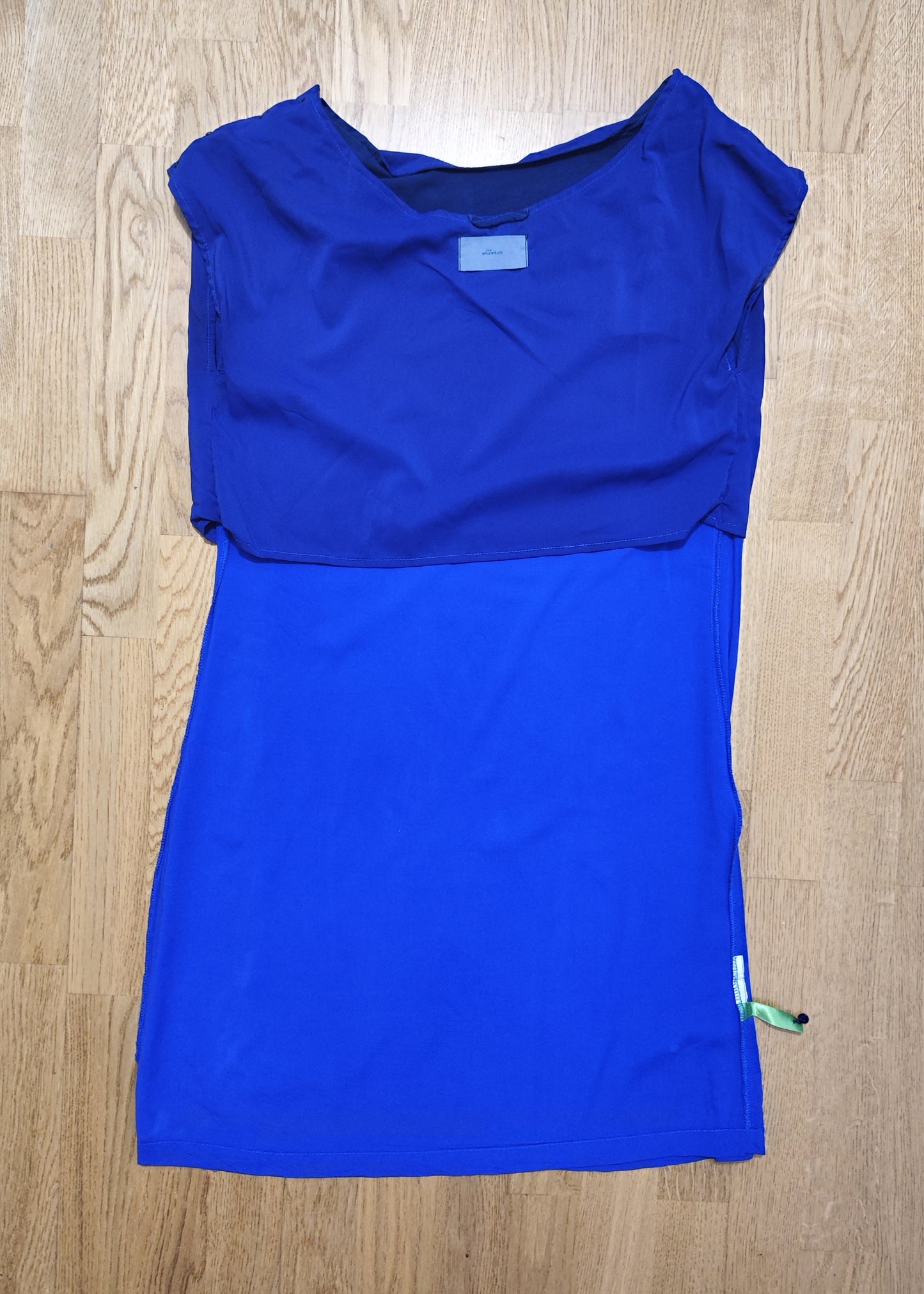 Vestido en tonos azules