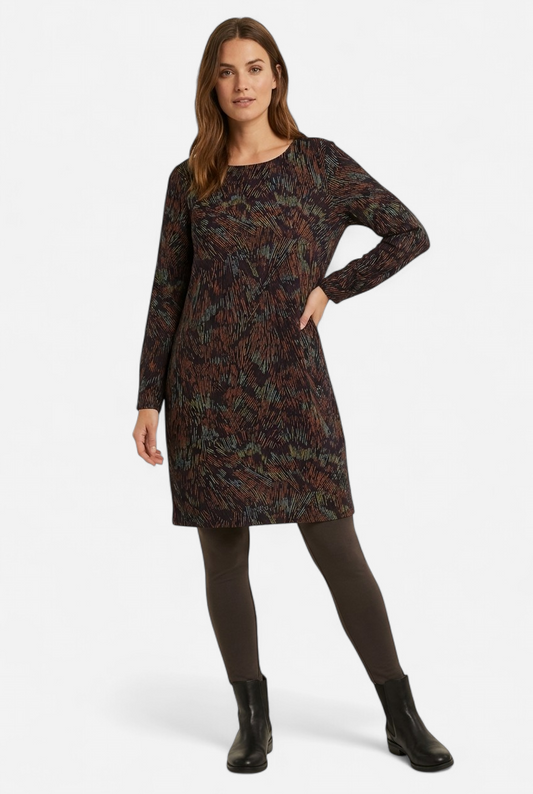 Bonito vestido manga larga, nuevo.