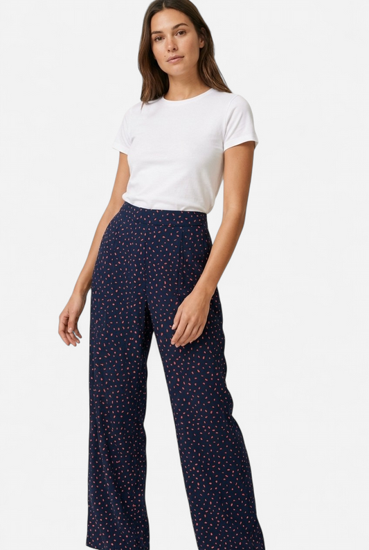 Falda midi estampada