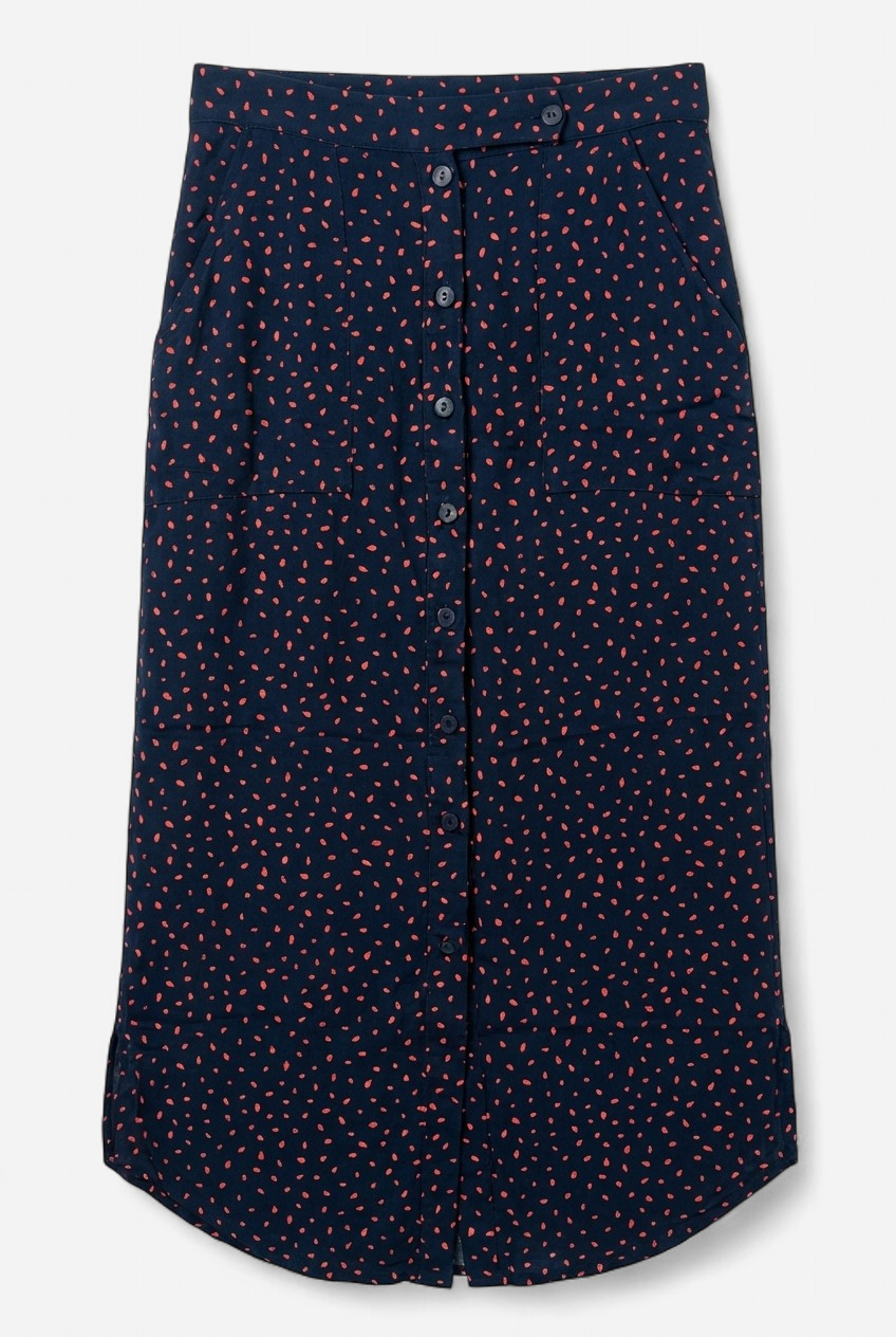 Falda midi estampada