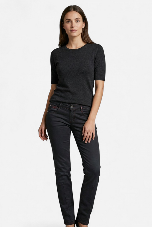 Straight denim-style trousers