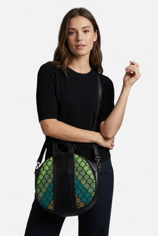 BOLSO VERDE Y NEGRO