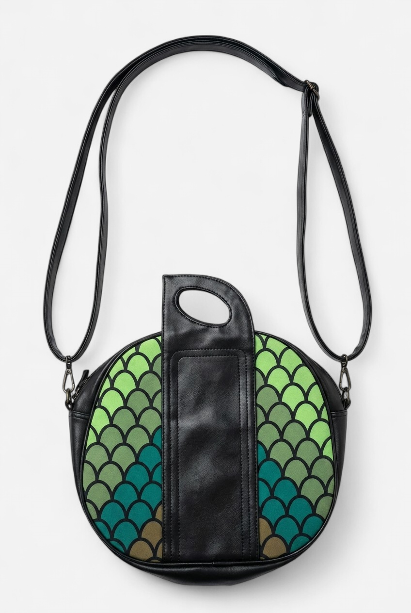 BOLSO VERDE Y NEGRO