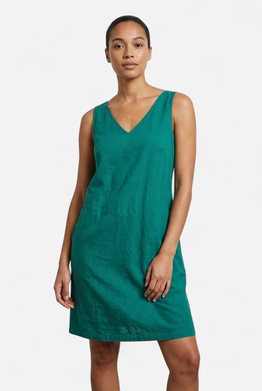 VESTIDO AZUL PETRÓLEO