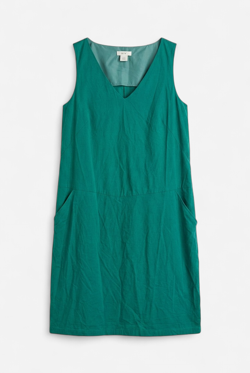 VESTIDO AZUL PETRÓLEO