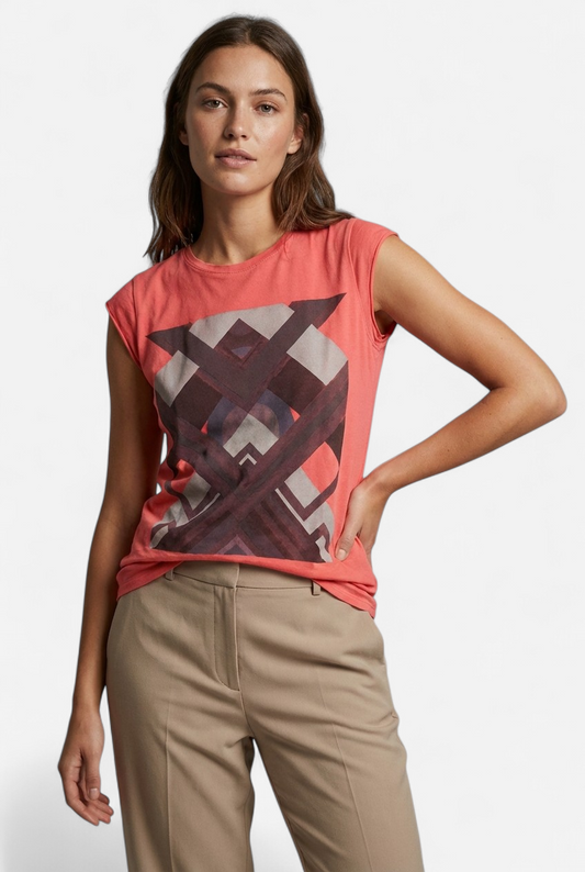 Camiseta rosa ART COLLAGE