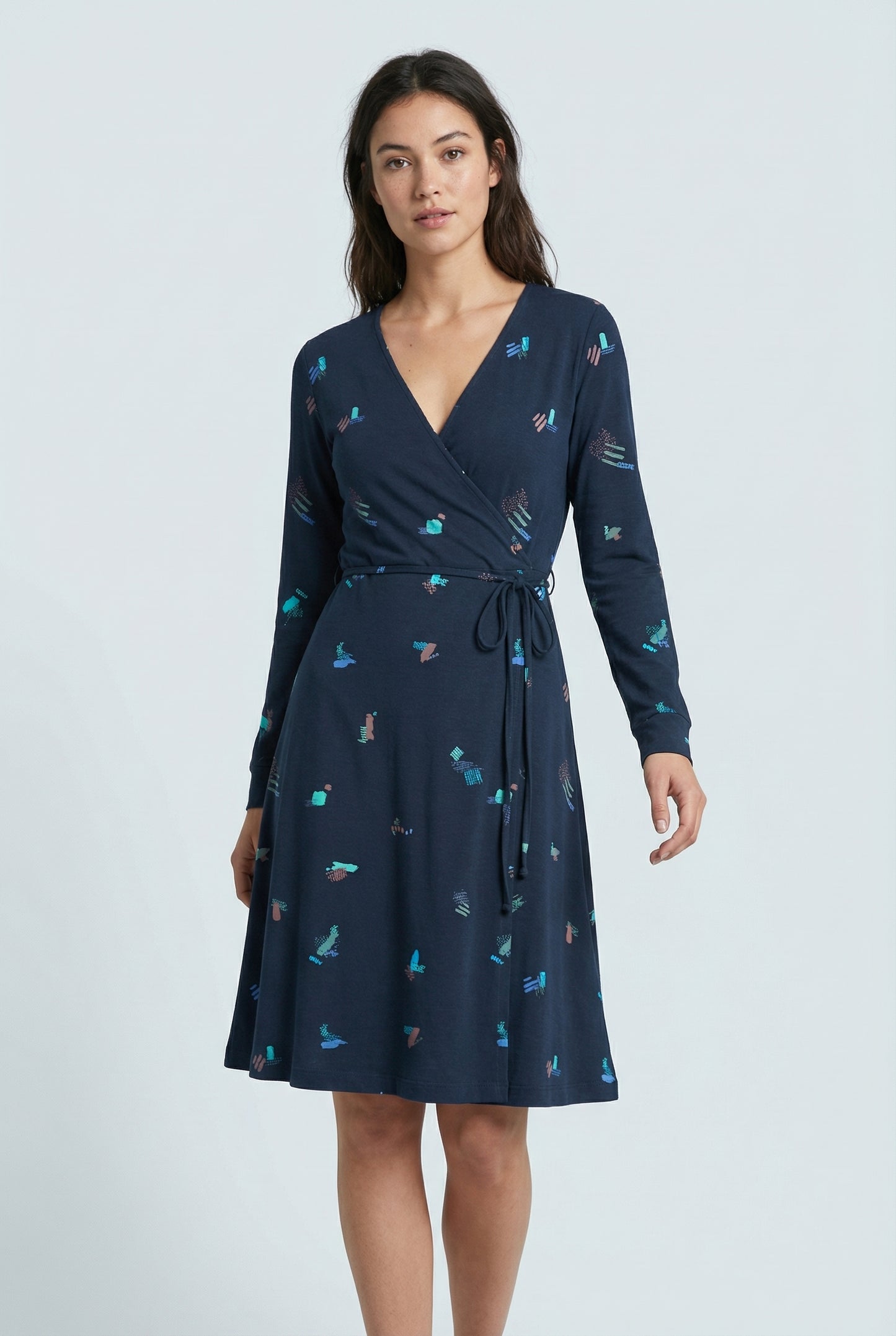 Black wrap dress