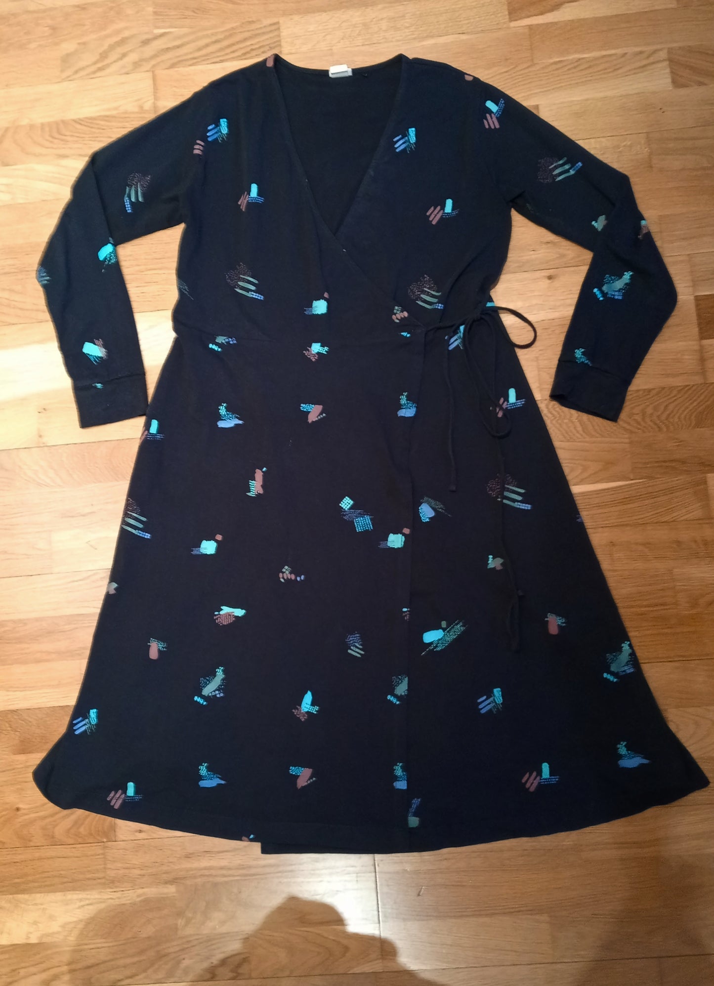 Black wrap dress
