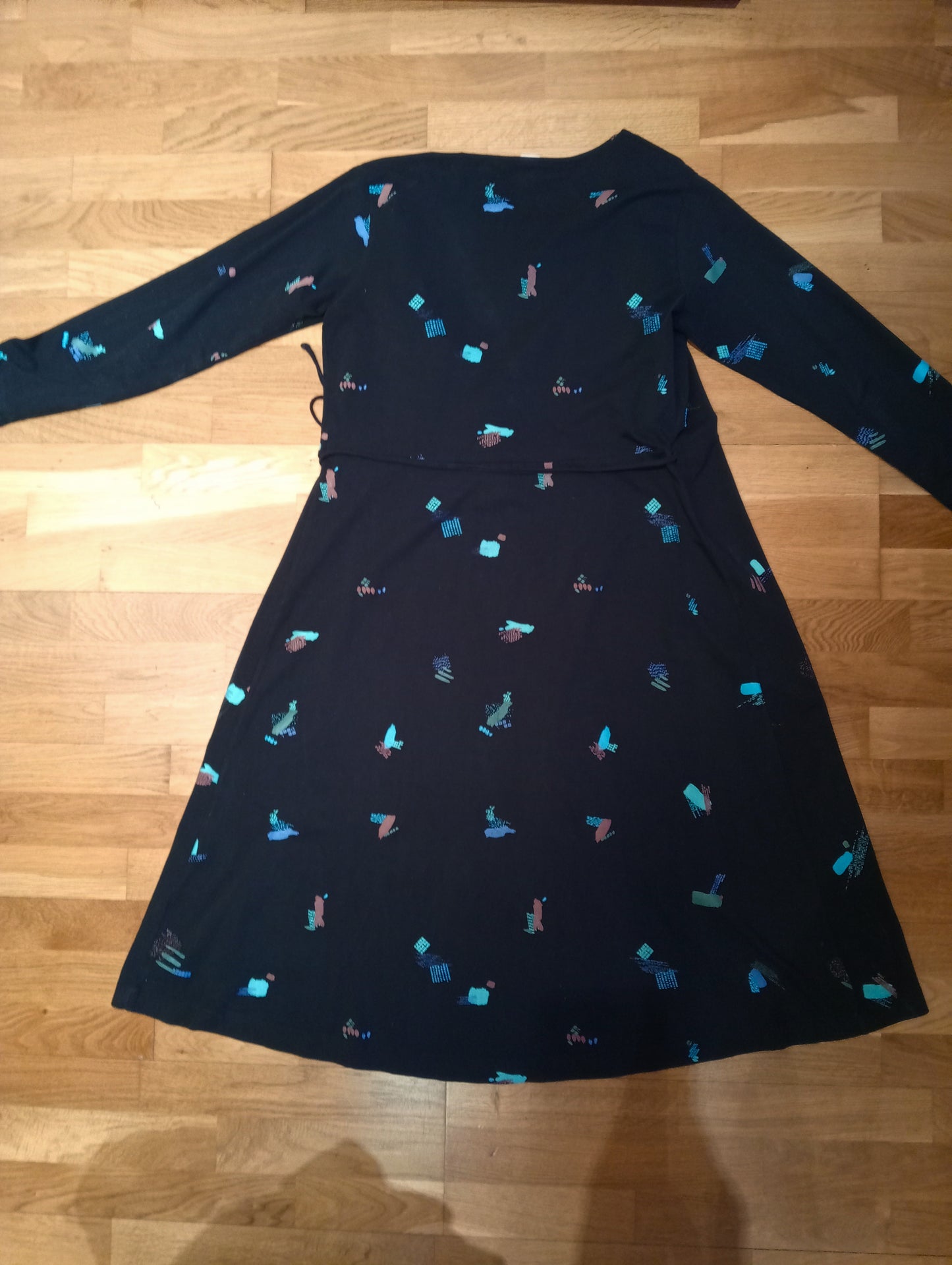 Black wrap dress