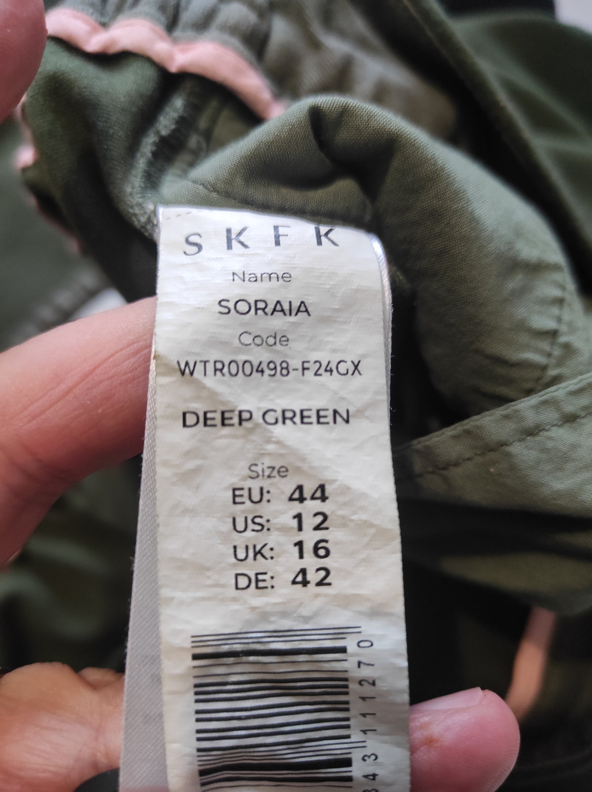 Pantalon Soraia vert t.44