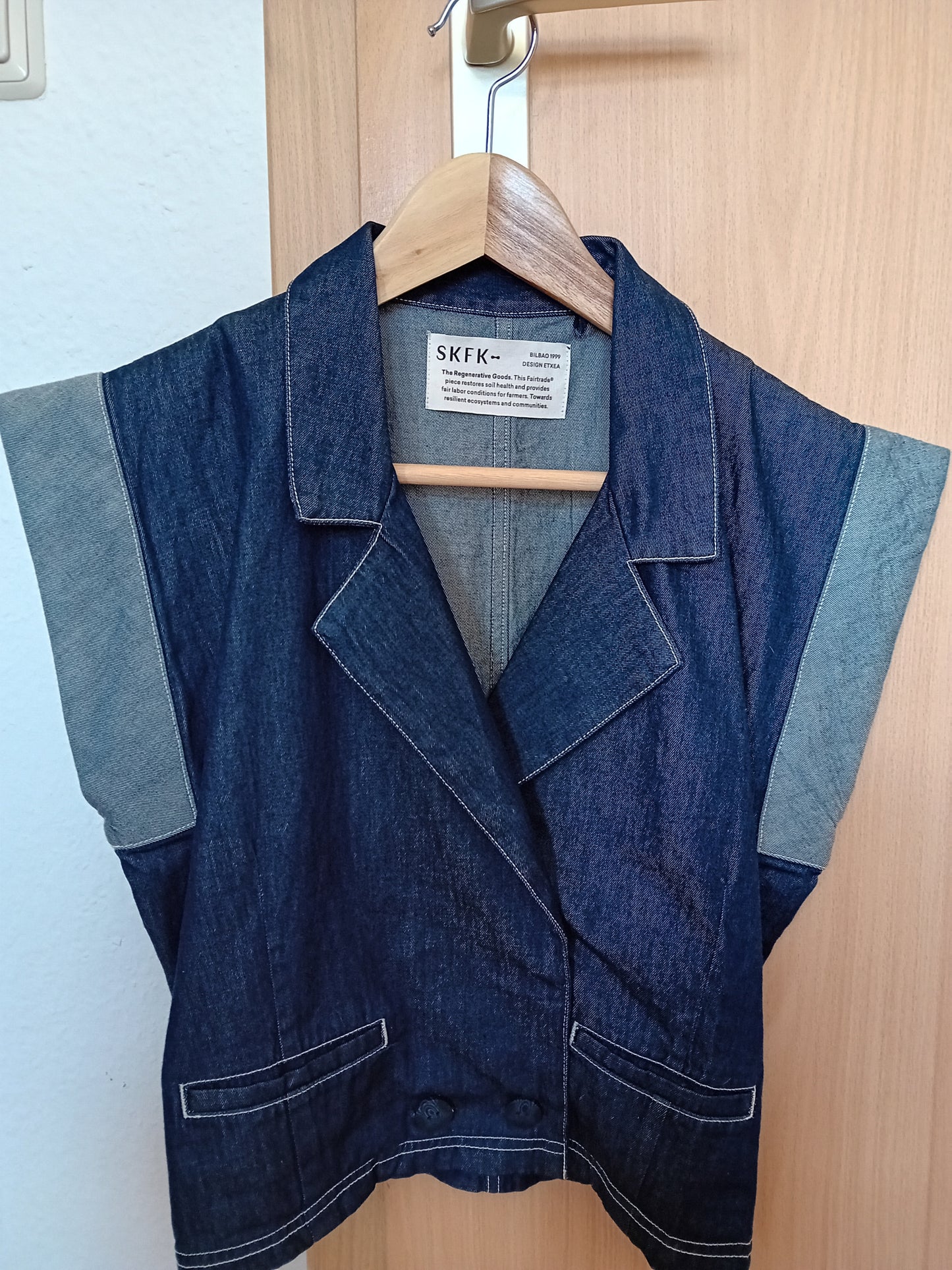Chemise courte en denim