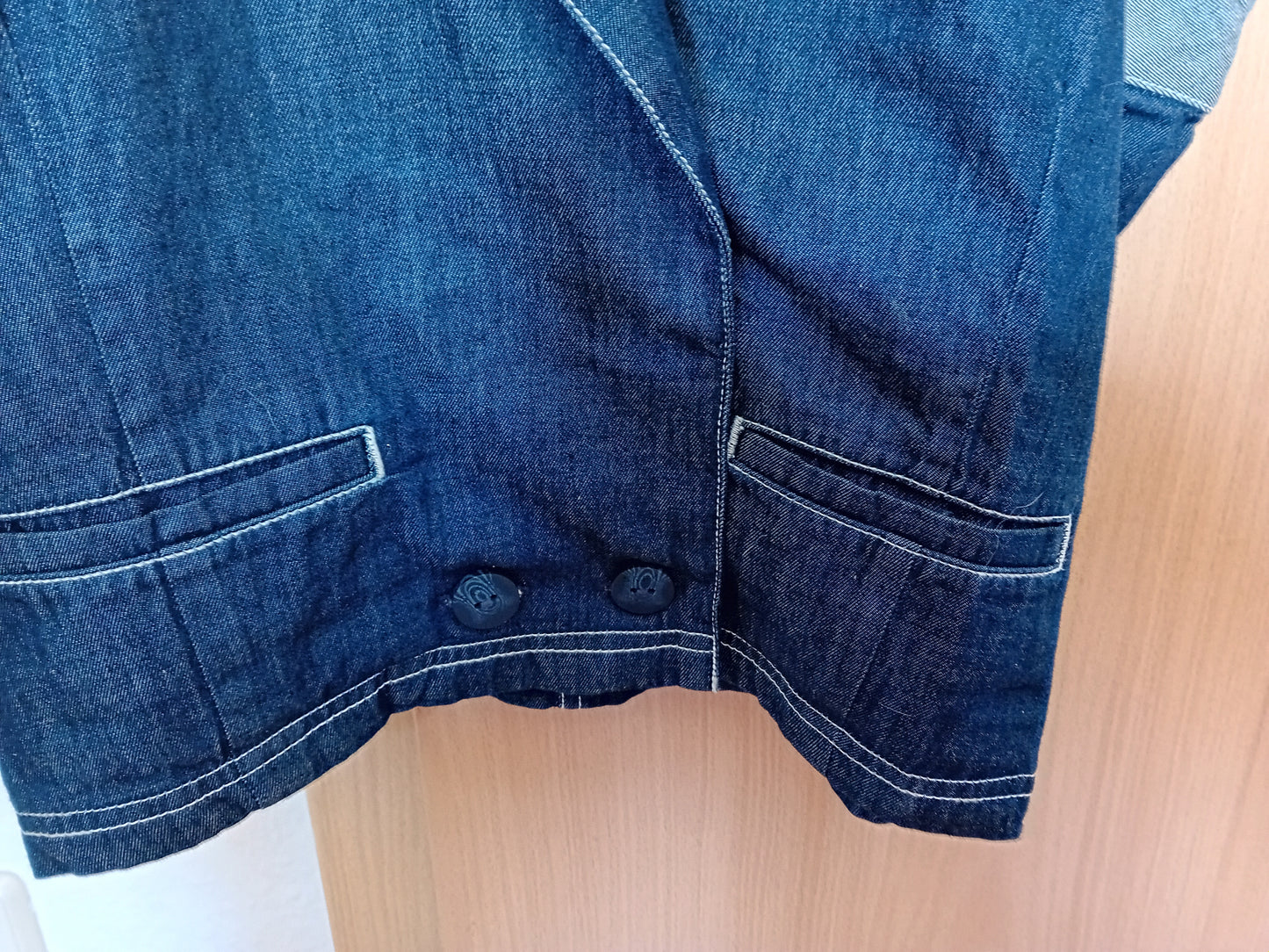 Chemise courte en denim