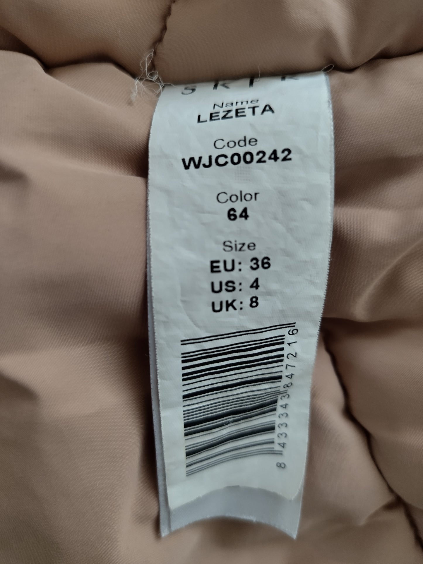 Doudoune Lezeta couleur rouille