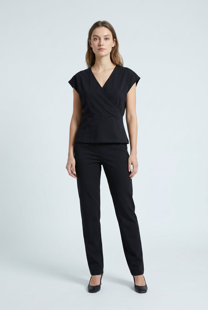 T-shirt cache cœur noir