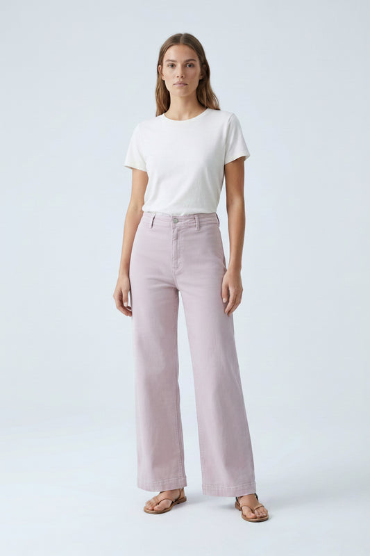 Pantalon en jean lila