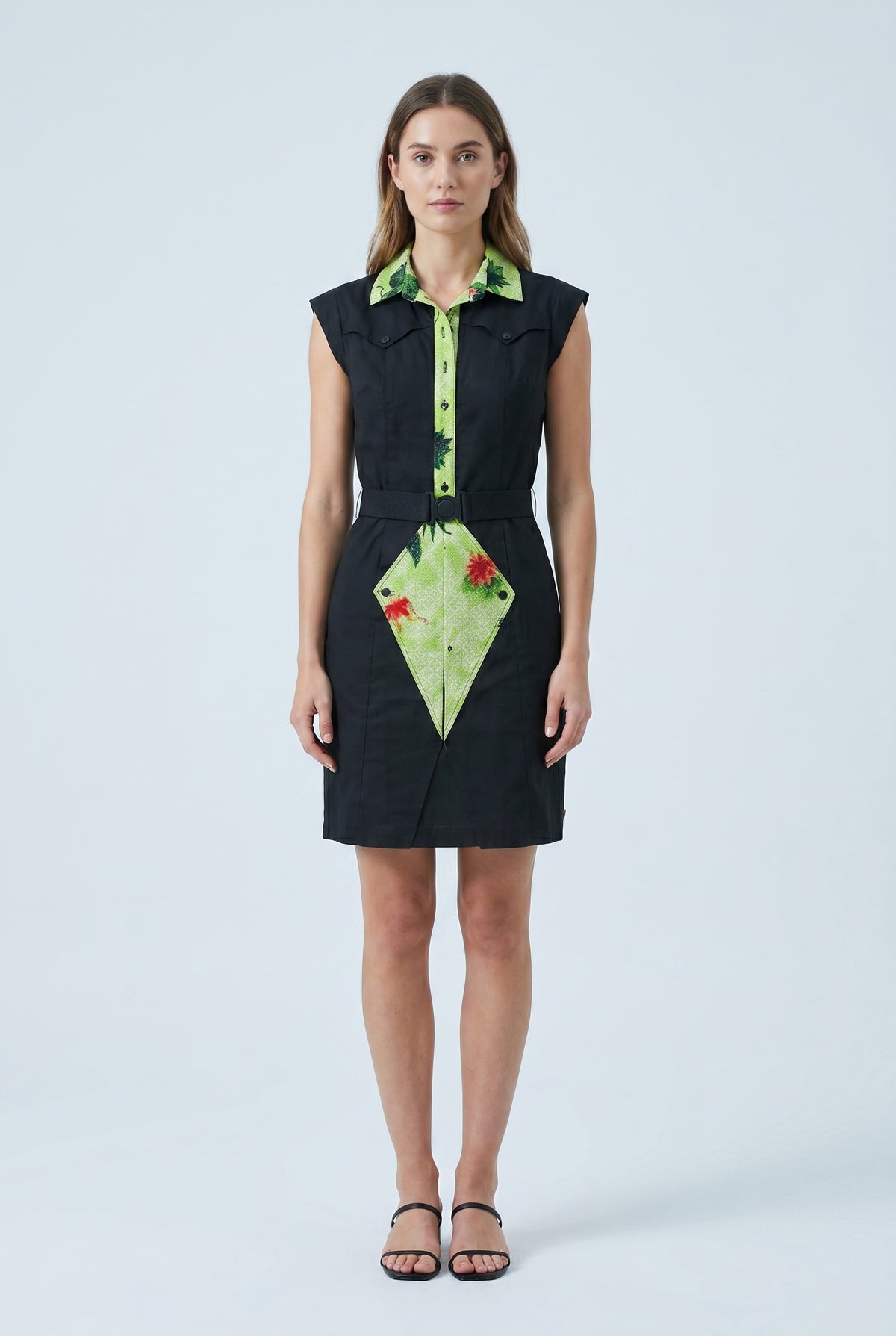 Robe midi ajustée