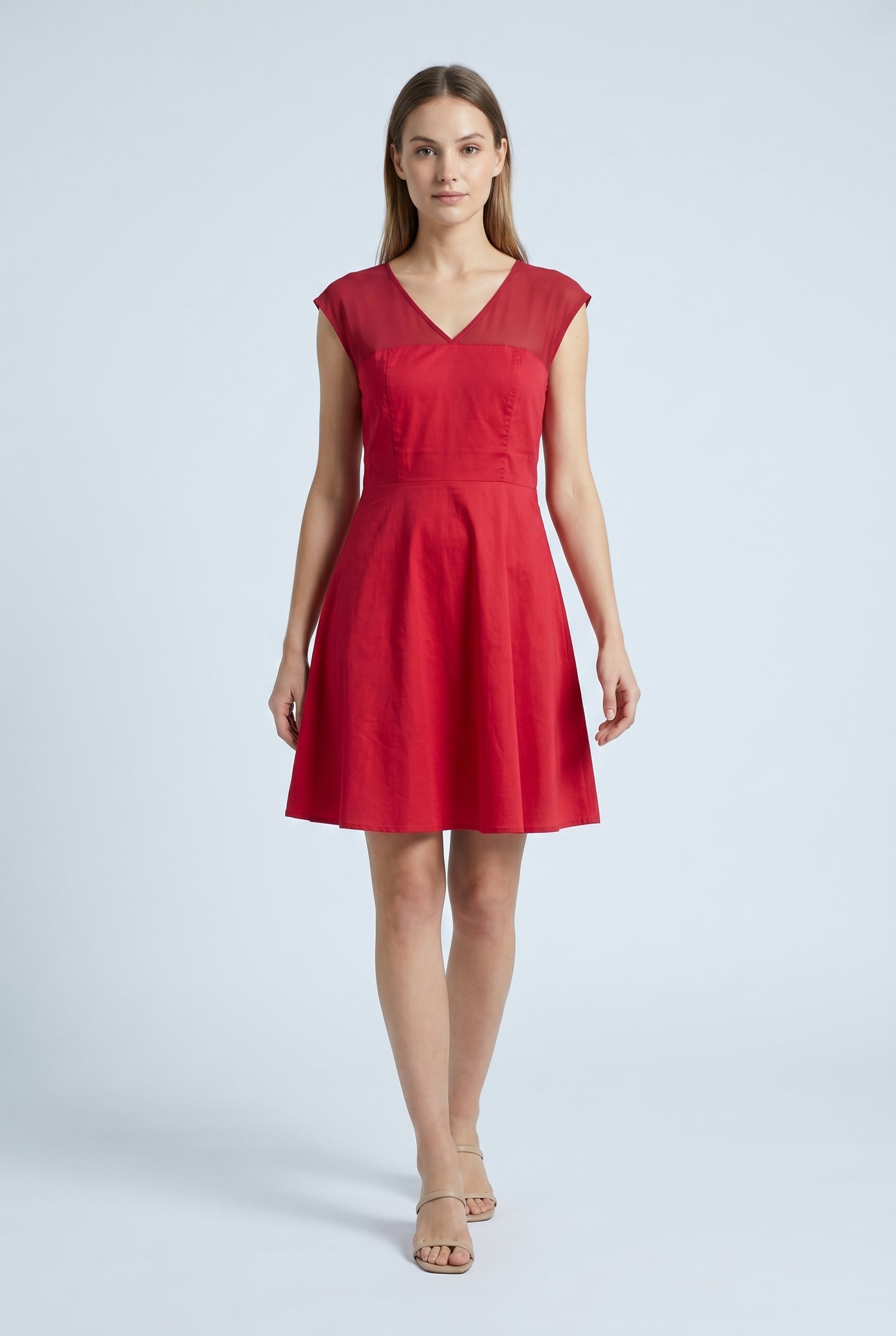Vestido corto rojo