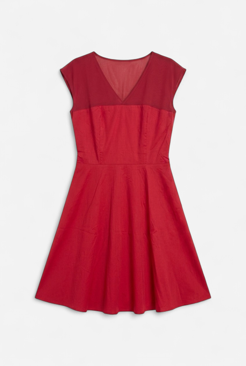 Vestido corto rojo