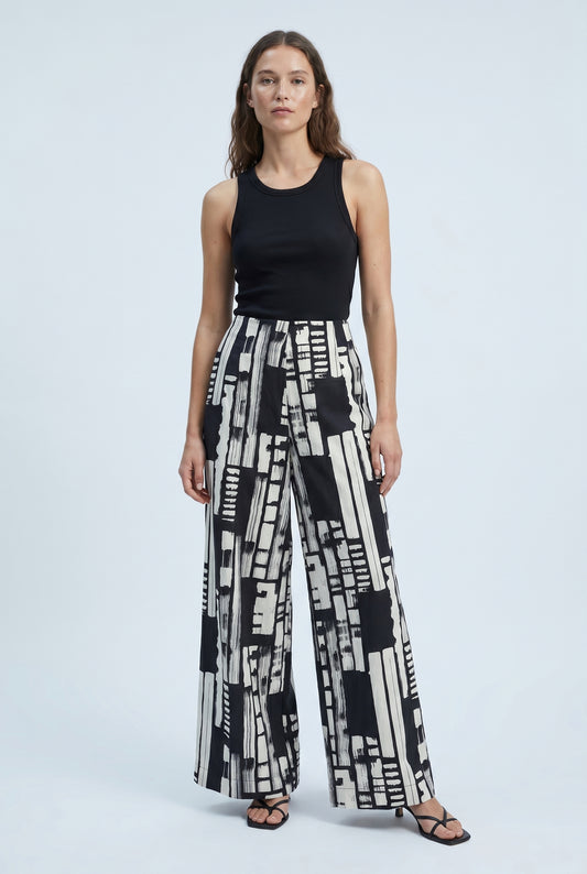 Pantalon taille haute