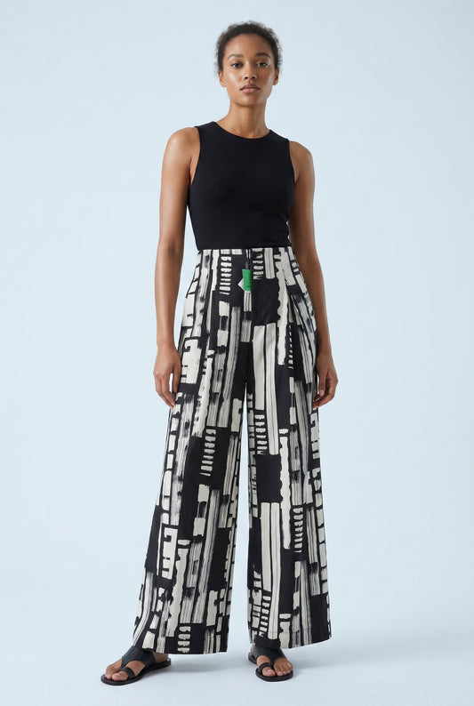 Pantalon taille haute