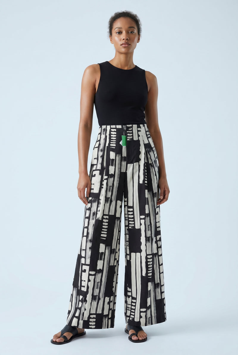 Pantalon taille haute