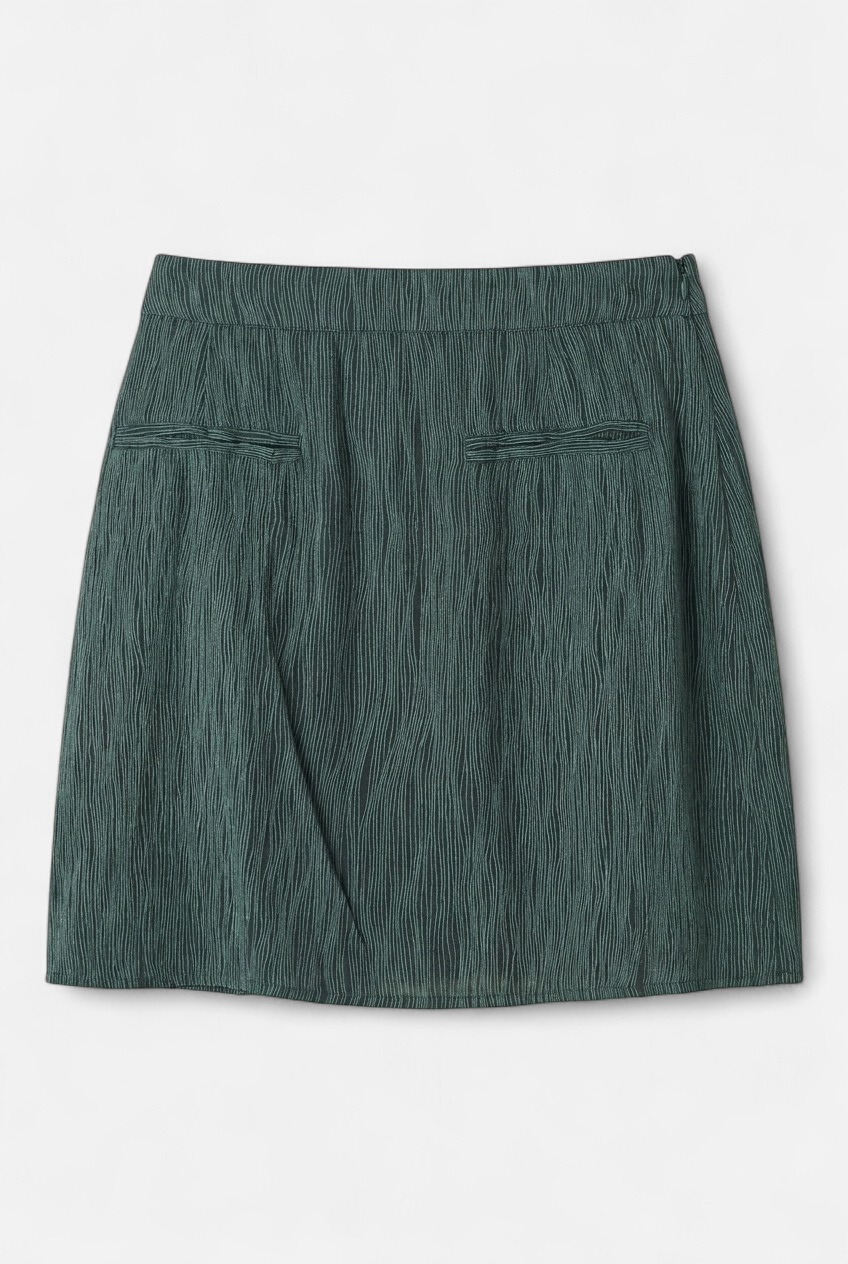 Minifalda verde con forro
