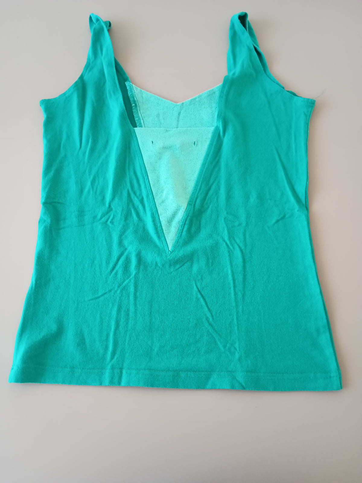 Camiseta sin mangas verde