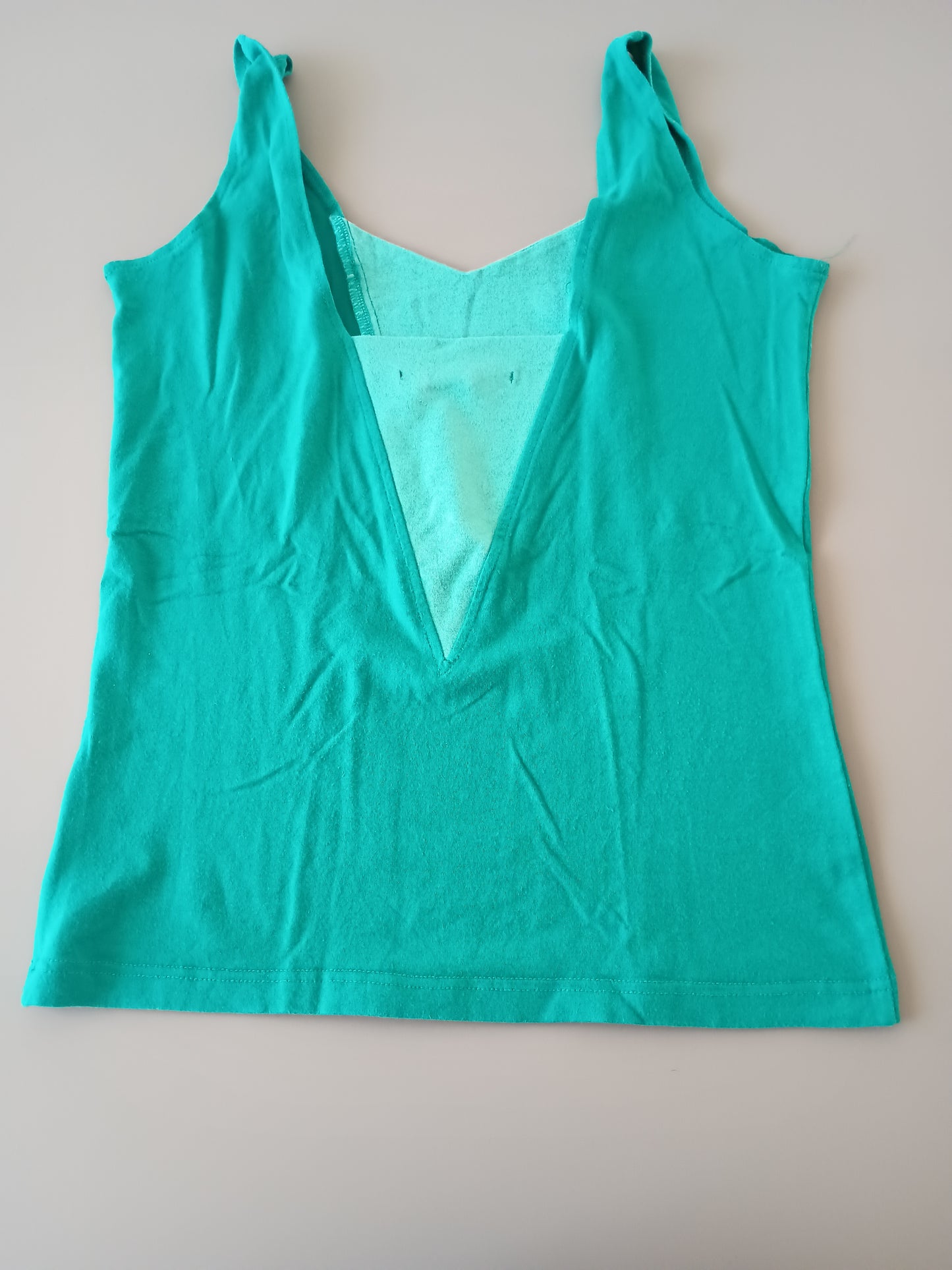 Camiseta sin mangas verde