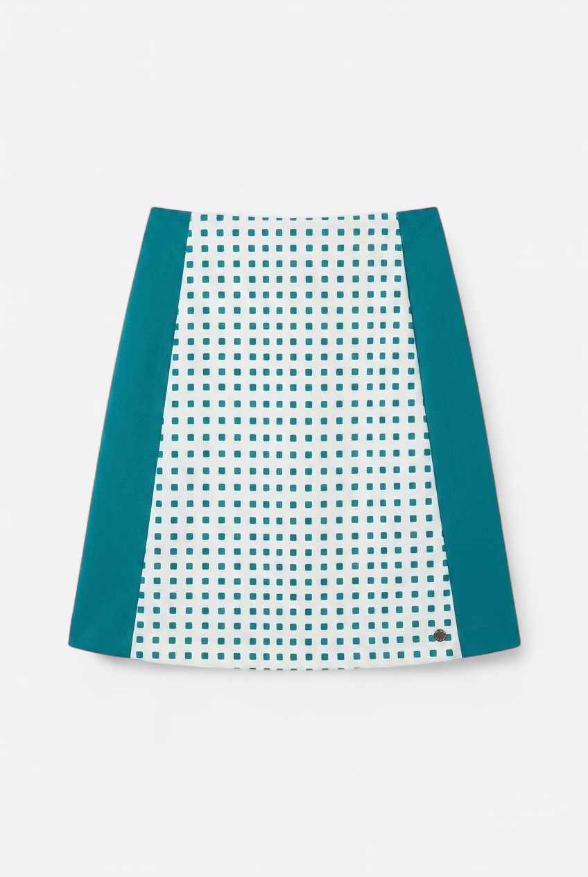 Falda de verano de corte trapezoidal
