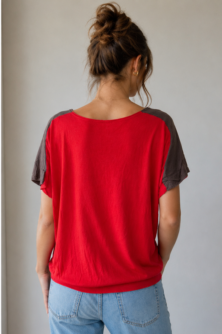 T-shirt bicolore