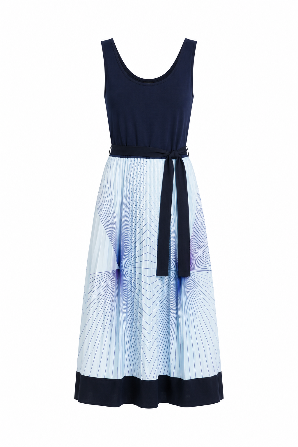 Robe blanche et bleue
