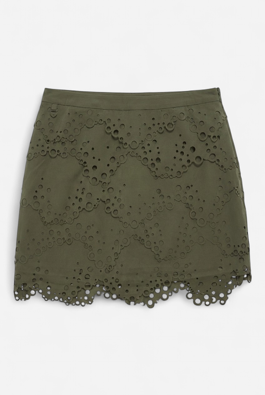 Jupe verte kaki