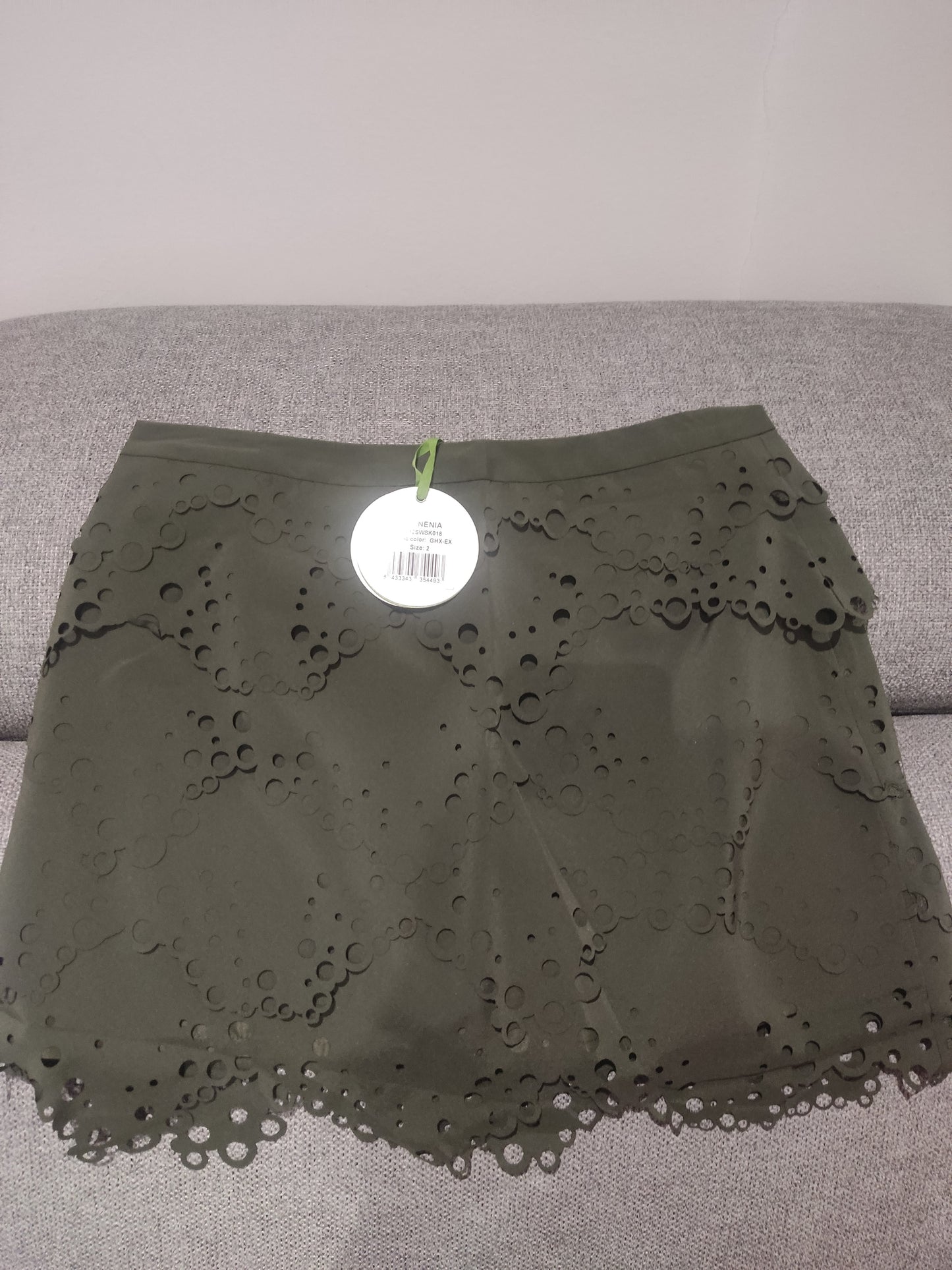 Jupe verte kaki