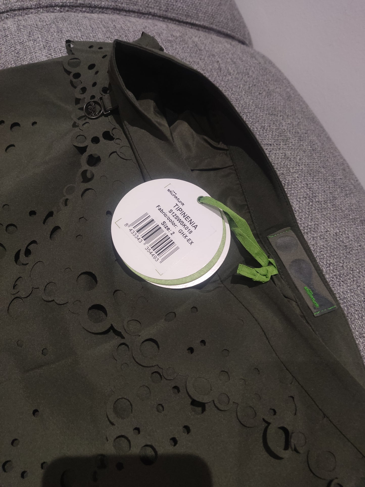 Jupe verte kaki