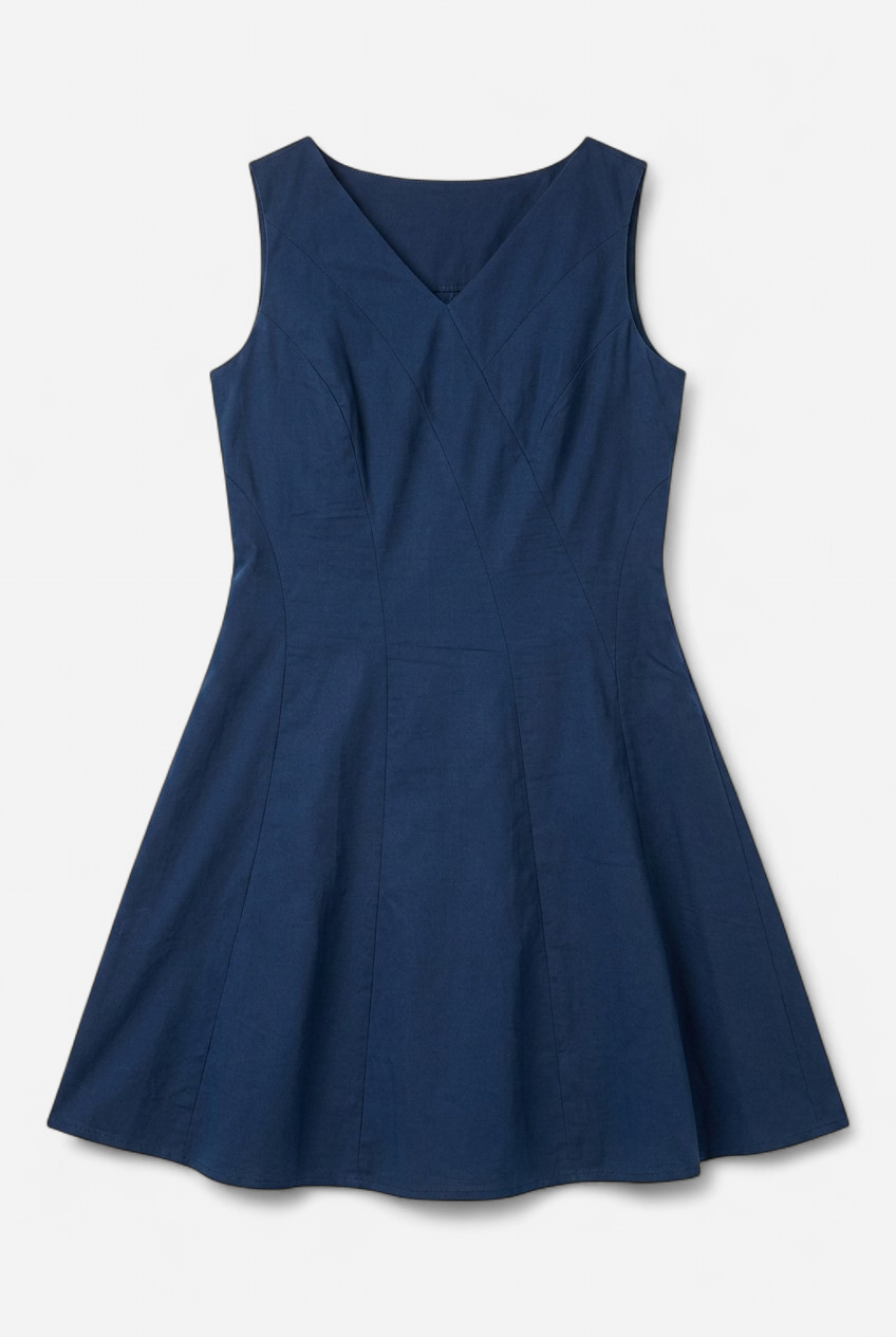 Cute short navy blue dress