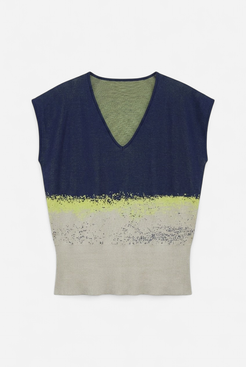 Fitted knit T-shirt