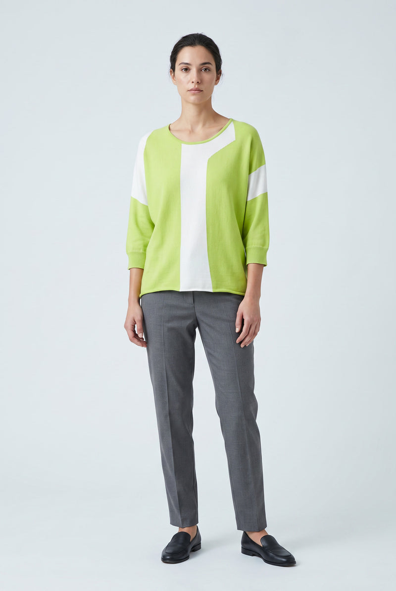Pull bicolore