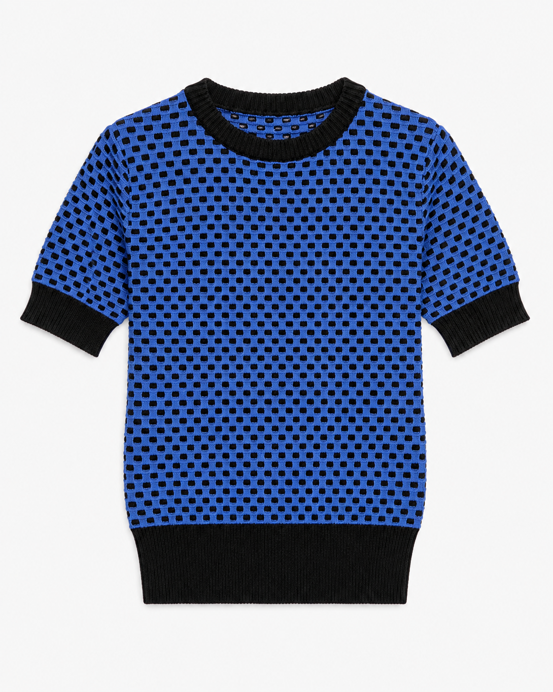 Two-tone textured sweater MUIKE