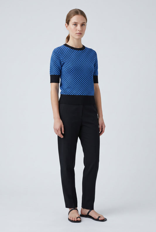 Two-tone textured sweater MUIKE