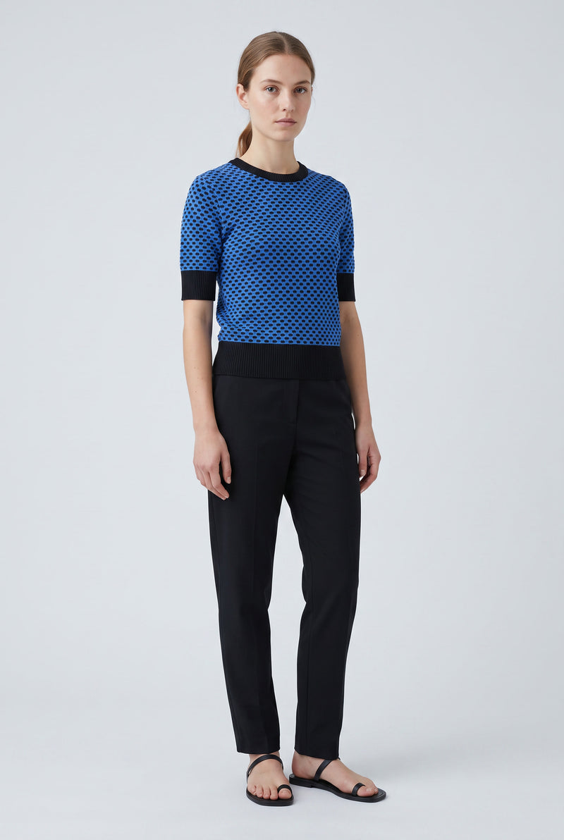 Two-tone textured sweater MUIKE