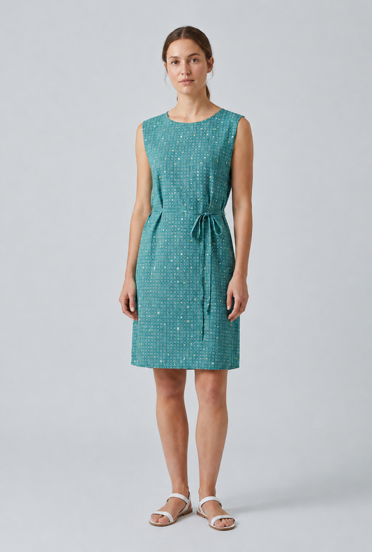 Vestido estampado símbolos
