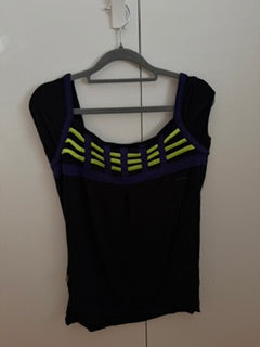 T-SHIRT LILAS ET VERT