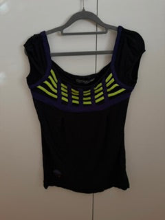 T-SHIRT LILAS ET VERT