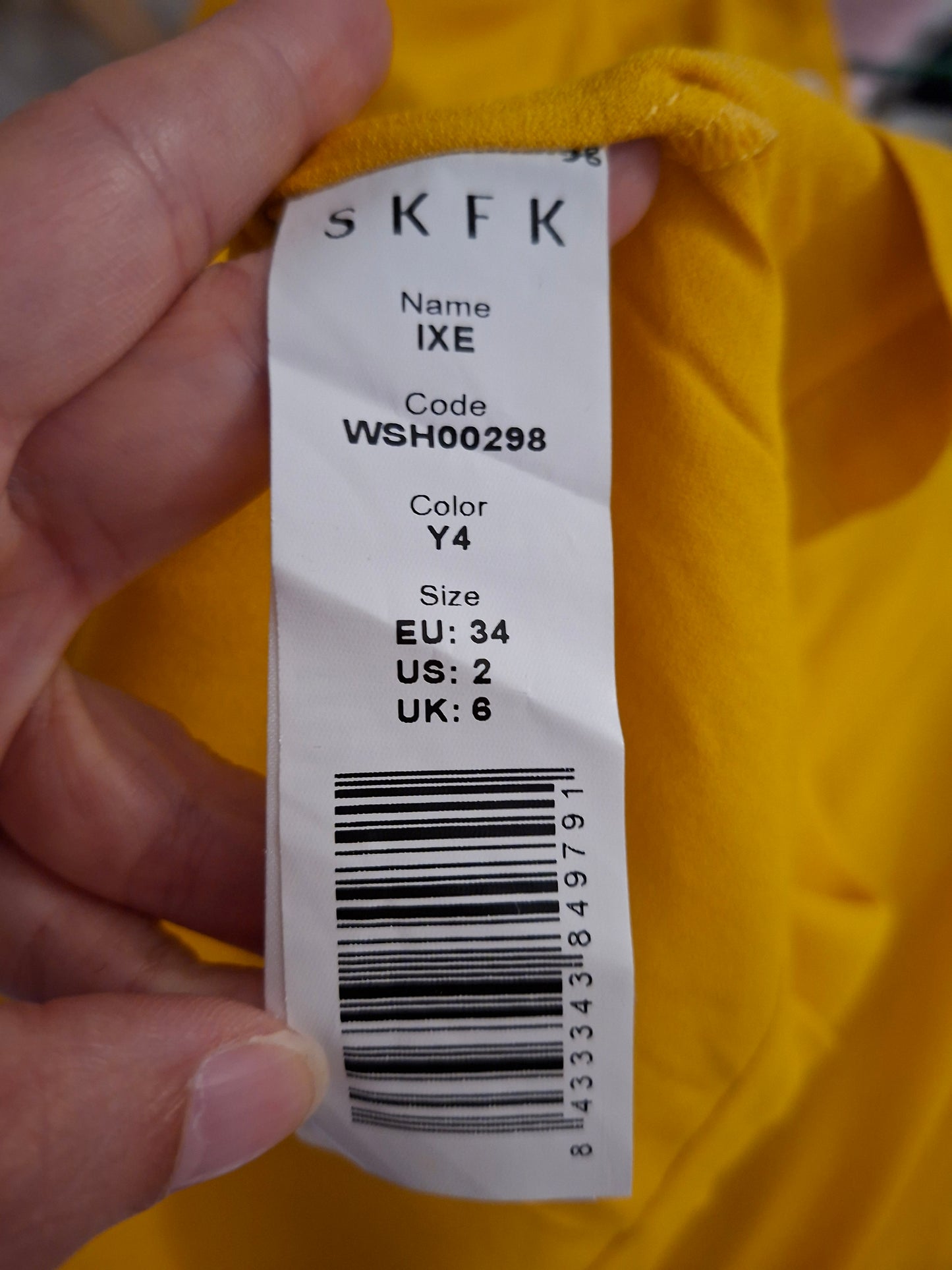 Chemise jaune