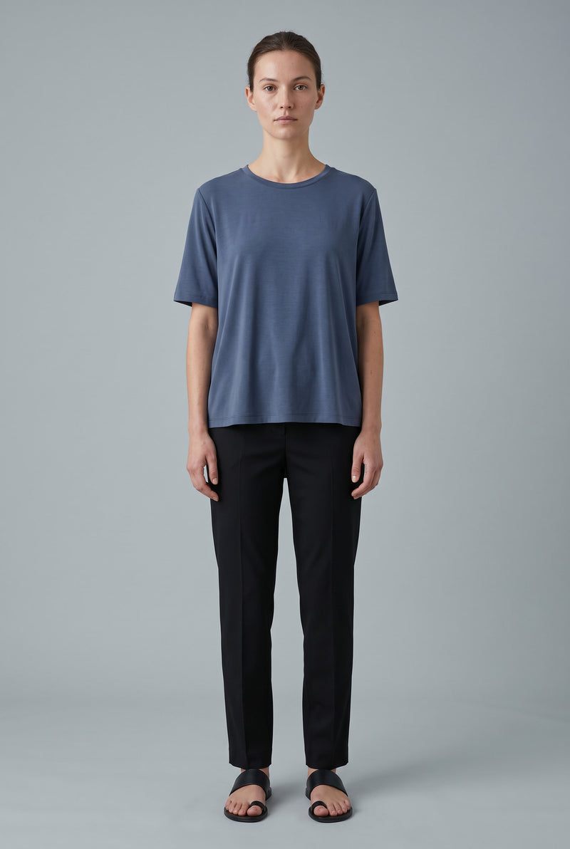 Top bleu navy violet ZUR-1