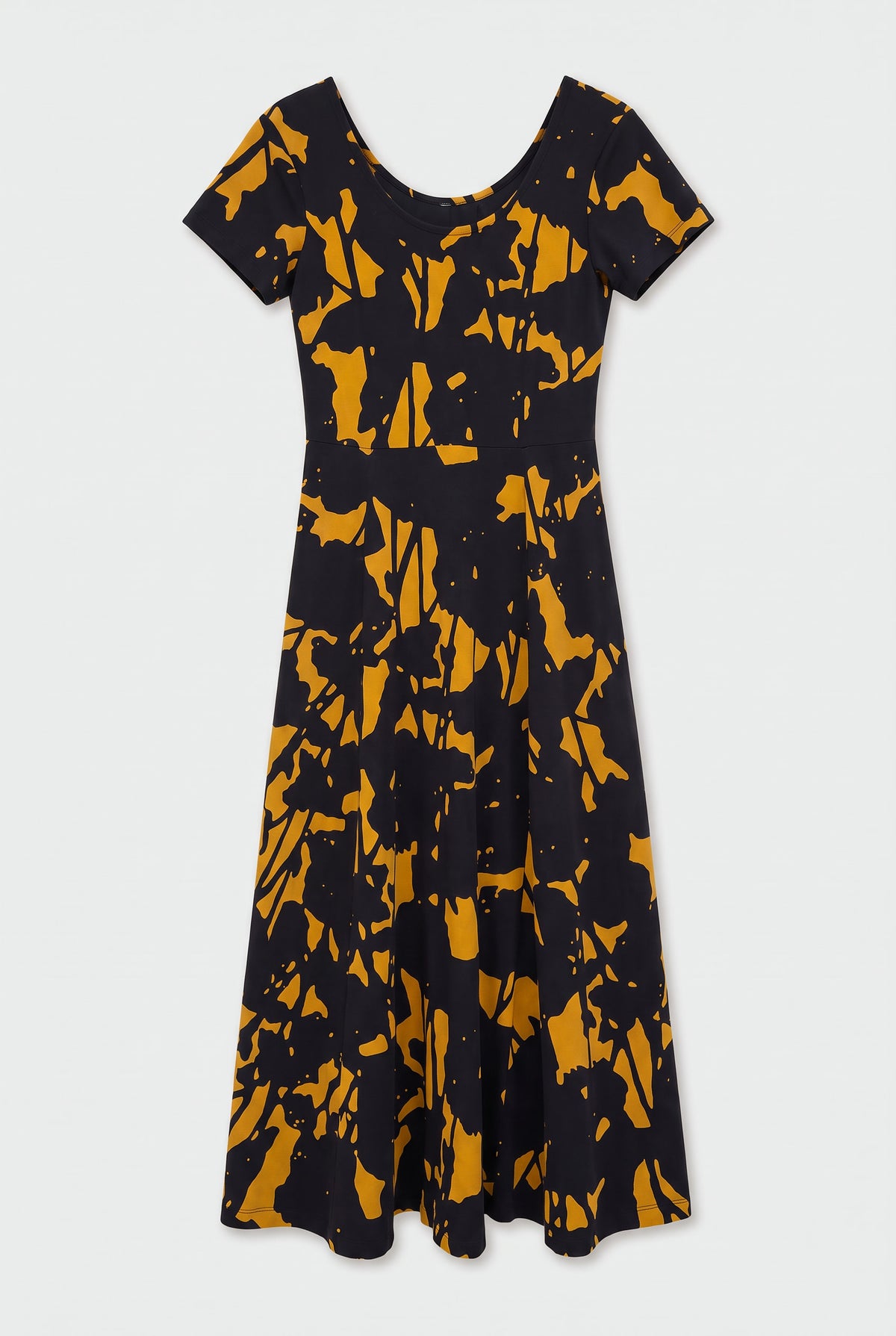 Robe MAITTE bleu marine et orange