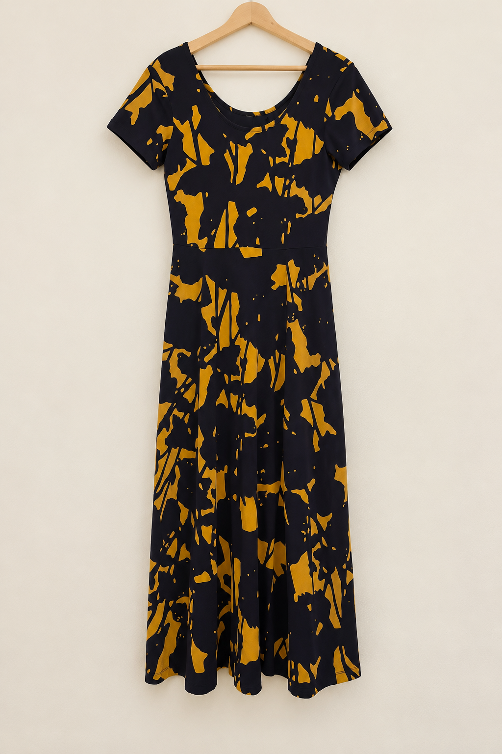 Robe MAITTE bleu marine et orange