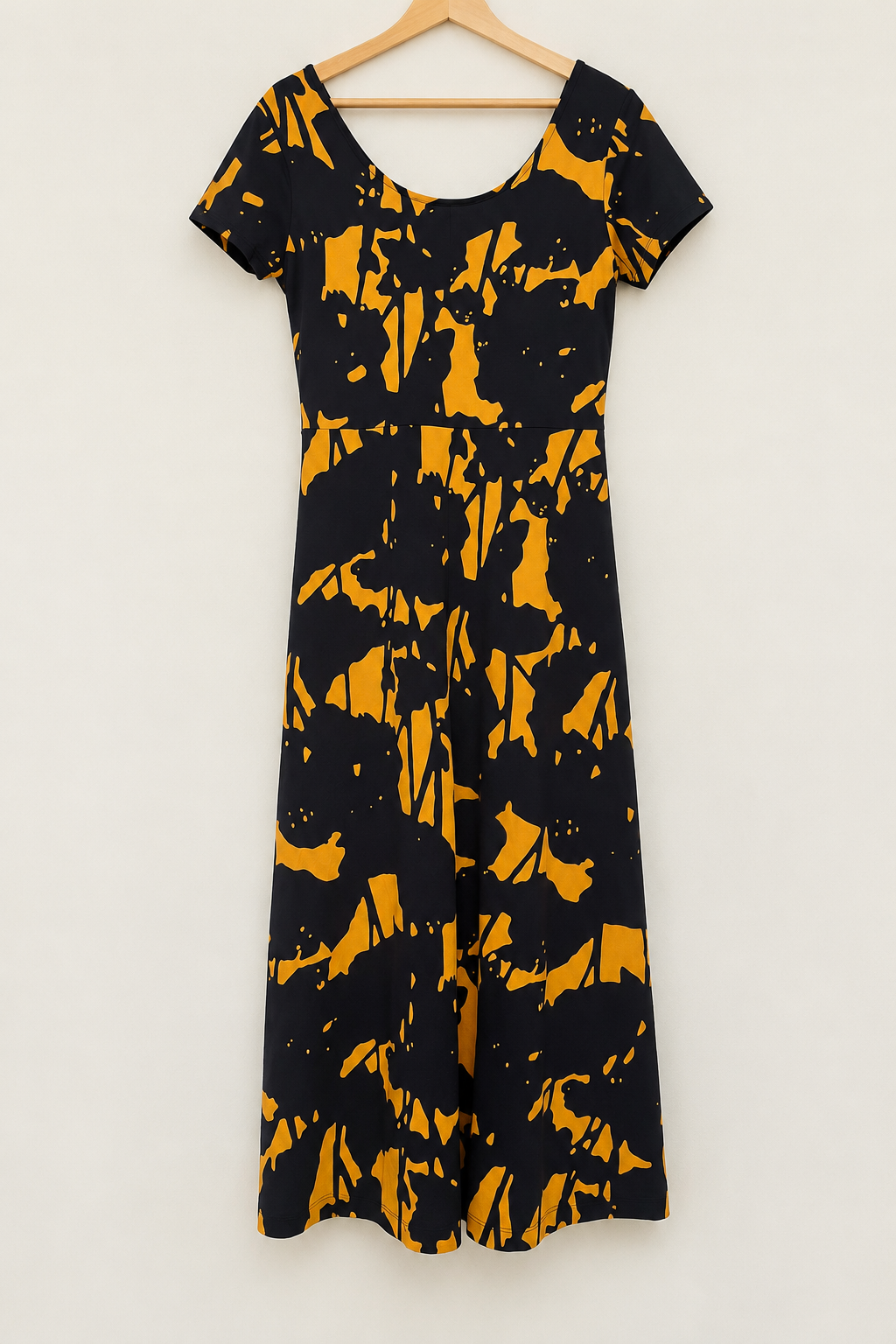 Robe MAITTE bleu marine et orange